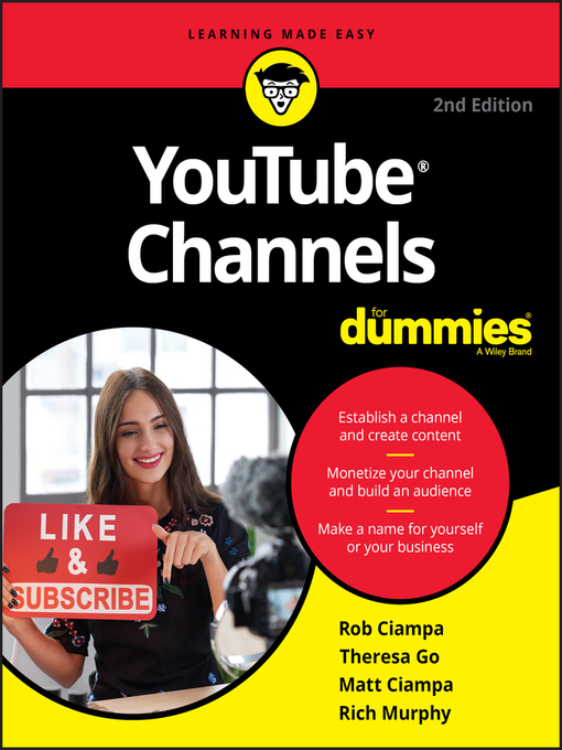 Title details for YouTube Channels For Dummies by Rob Ciampa - Available